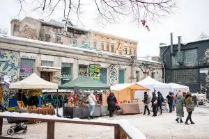 Christmas Market in Tallinn Street Quarter